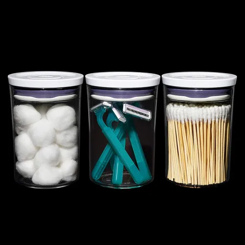 Vista 8 de OXO Good Grips - Juego de botes redondos de 3 piezas