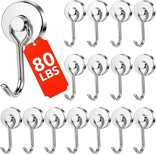 Vista 9 de DIYMAG Ganchos magnéticos, 120 libras resistentes 7P 2026 Cruceros Plateado