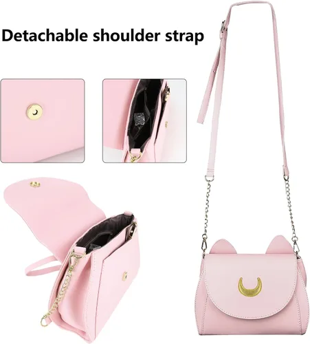 Vista 5 de Lady Sailor Moon - Bolso de hombro con orejas de gato Luna