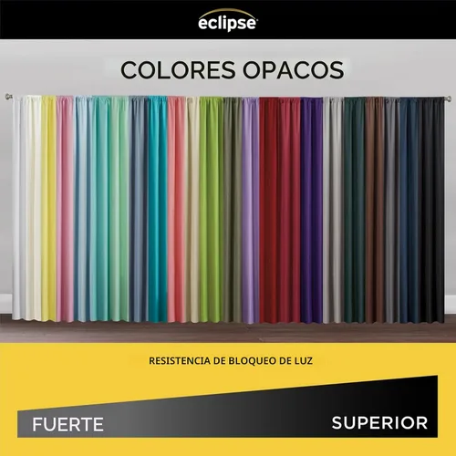 Vista 4 de ECLIPSE Kendall - Cortina térmica opaca moderna con bolsillo para cortinero, para dormitorio o sala de estar (1 panel), 42 x 54 pulgadas, alcachofa