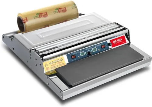 Vista 6 de VisionTechShop Uniwrap 1 rollo de película de plástico para envolver alimentos para envoltura manual y automática, 13 micras, 18 pulgadas x 3379