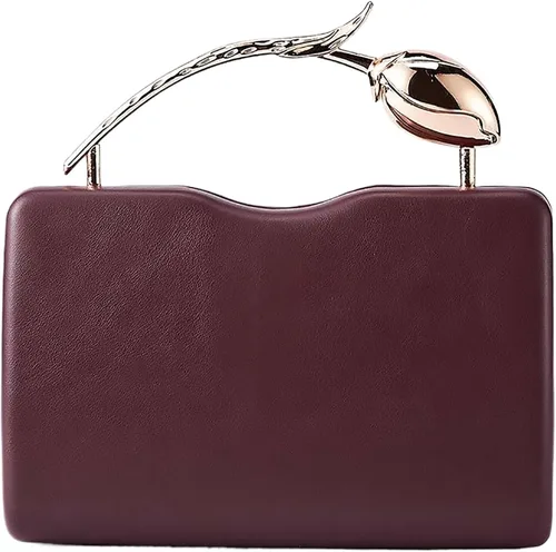Vista 26 de Bolso de mano de piel sintética desmontable con cadena cruzada, bolso de noche, bolso de mano para mujer, formal, boda, fiesta, baile de graduación