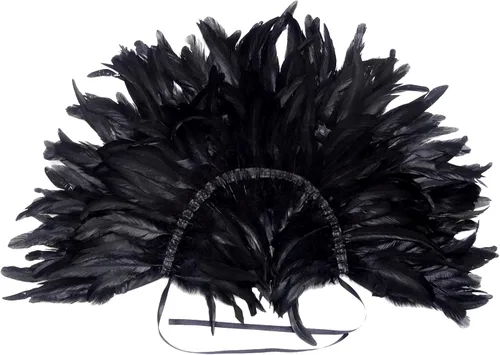 Vista 7 de LVOW - Disfraz gótico de plumas negras para hombre