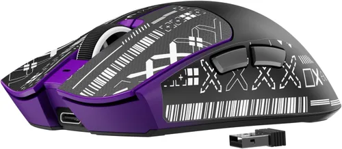 Vista 9 de Mouse inalámbrico para juegos S9 Pro, mouse ergonómico de computadora 59G, modos triples, sondeo de 8K, DPI de 26 K, sensor óptico PAW3395
