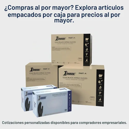 Vista 4 de 1st Choice Black 4 mil Nitrile Disposable Gloves Food Safe Medical Grade