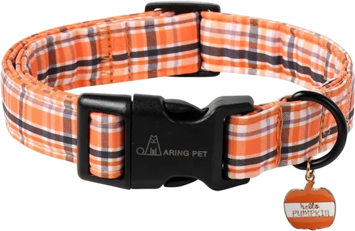 Vista 30 de Aring Pet Collar de algodón, ligero y ajustable, con hebilla de liberación rápida para perros pequeños, medianos y grandes, para cachorros, rosa