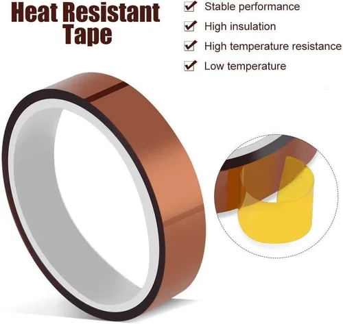 Vista 5 de Cinta de aislamiento de película PI resistente al calor de alta temperatura, taza de tinte de sublimación, cinta electrónica de poliimida
