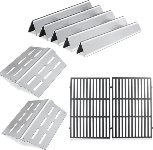 Vista 10 de 7620 7621 Barra aromatizadora de 17.5 pulgadas para piezas de parrilla Weber Genesis serie 300, Weber Genesis E/EP-310, 320, 330, Genesis S/E-310