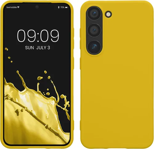 Vista 72 de kwmobile Funda compatible con Samsung Galaxy S23 - Funda protectora de silicona TPU suave y delgada - Piedra antigua
