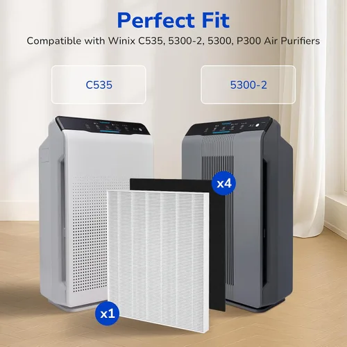 Vista 2 de 115115 Filtro de repuesto A, compatible con purificadores de aire Winix