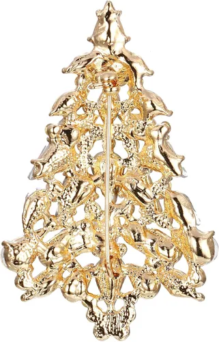 Vista 5 de EVER FAITH Broche de lágrima de cristal austriaco para fiesta de mujer, Cristal