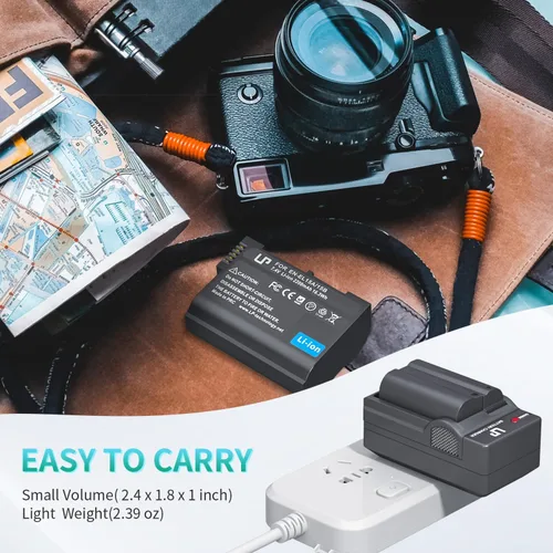 Vista 7 de LP EN-EL15C Batería de Reemplazo, 2200 mAh EN-EL15a/EN-EL15b Batería Compatible con Nikon D7500, D7200, D7100, D7000, D850, D750, D500, D810a, D810
