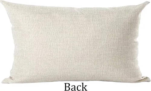 Vista 3 de Ramirar Funda de almohada decorativa con texto en inglés "Home is My Happy Place Love", funda de almohada lumbar decorativa para el hogar, sala