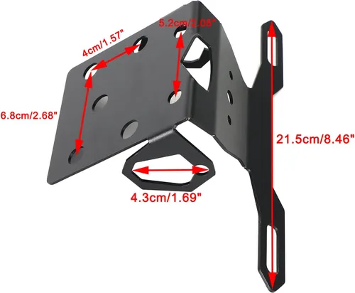 Vista 4 de Soporte para marco de matrícula de motocicleta, soporte para marco de matrícula para Suzuki Gixxer SF250 2019-2020