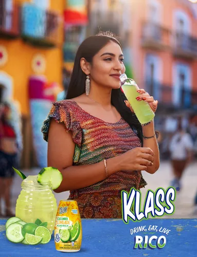 Vista 5 de Klass Aguas Frescas Potenciador líquido de agua sin azúcar, sabor natural, pepino y lima Paquete de 4 unidades de 1.62 onzas