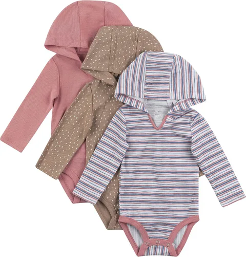 Vista 7 de Hanes Body de manga larga para bebé, sudadera con capucha para niños y niñas, paquete de 3