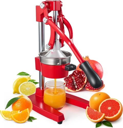 Vista 9 de Exprimidor de hierro fundido,Exprimidor comercial de la prensa de la mano,Cítricos de encimera de servicio pesado para jugo de limón naranja fresco