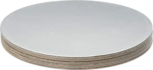 Vista 10 de Fox Run Base redonda para tartas, cartón, 8 pulgadas, paquete de 12, color blanco