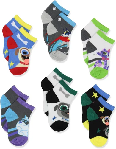 Vista 3 de Puppy Dog Pals - Juego de 6 calcetines para niños pequeños
