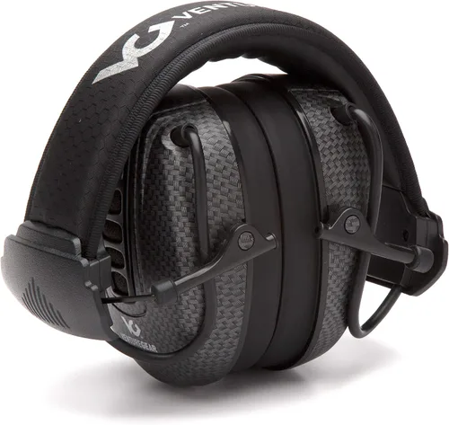Vista 5 de Venture Gear Clandestine - Orejeras electrónicas de protección auditiva NRR 24dB, patrón de grafito negro