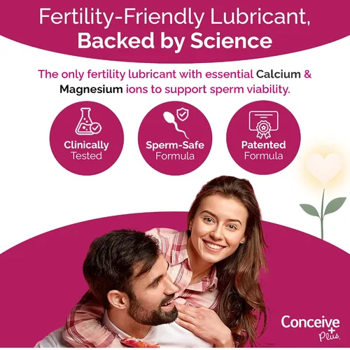 Vista 2 de Conceive Plus Lubricante de fertilidad en aplicadores prellenados, lubricante apto para la fertilidad para parejas que intentan concebir, suministro