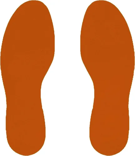 Vista 11 de ifloortape Huellas negras de 9.5 pulgadas para organización magra 5S, las marcas del suelo tienen adhesivo industrial resistente con forro extraíble