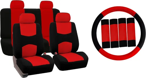 Vista 16 de Fundas para asiento FH GROUP FH-FB050102 planas, para la mayoría de los autos, camiones, furgonetas o camionetas, Beige-FH2033
