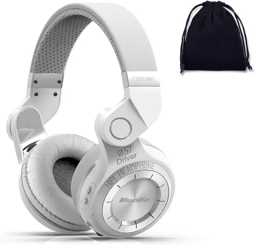 Vista 10 de Bluedio Auriculares Bluetooth sobre la oreja, ligeros, giratorios, plegables, inalámbricos, con micro 40 horas de tiempo de música con ranura