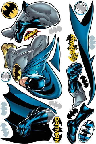 Vista 3 de RoomMates RMK1864GM Batman - Calcomanía para pared, color azul