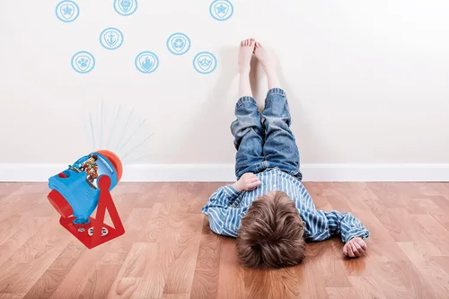 Vista 5 de LEXiBOOK Paw Patrol - Mis Historias Cobran Vida - Proyector de Historias con Sonidos, Temporizador y Folleto, Azul/Rojo