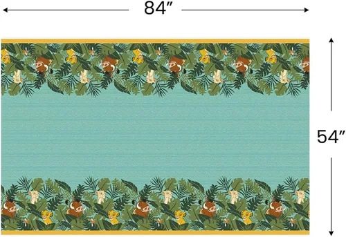 Vista 2 de Disney Lion King - Mantel rectangular de plástico para mesa, 54 x 84 pulgadas, 1 unidad