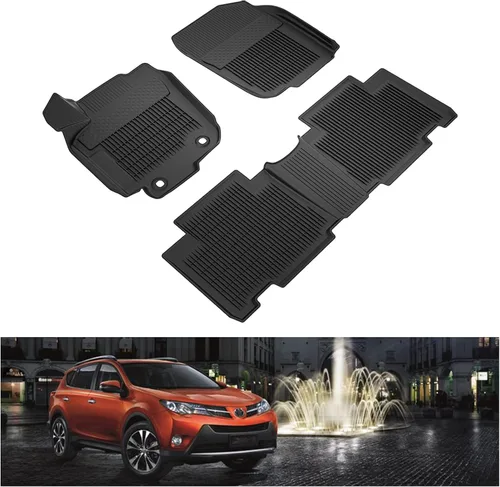 Vista 23 de KIWI MASTER Alfombrilla de maletero de carga para Toyota 4Runner 2010-2024, repuesto OEM PT218-89112 para todo tipo de clima, forro de maletero TPE