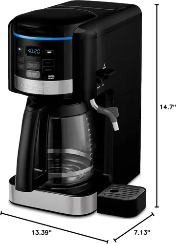 Vista 5 de Cuisinart - Cafetera programable de 12 tazas CHW-16 y sistema de agua caliente, color negro nuevo