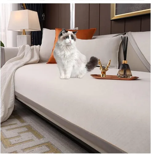 Vista 9 de Funda de cojín antideslizante para sofá, protector de muebles, estilo moderno, adecuada para sillón, funda de sofá para sala de estar, funda de Azul