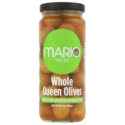 Vista 12 de Mario Camacho Foods Aceitunas Queen españolas enteras, 7 onzas (paquete de 12)