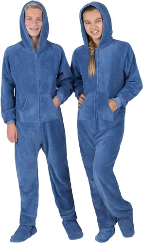 Vista 43 de Footed Pajamas - Pijama de una pieza de chenilla para niños pequeños Enterizo de pijama de una pieza para niños y niñas Unisex