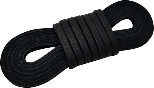 Vista 8 de TOFL Correas de cuero para manualidades y cordones de béisbol 2 piezas de 72 pulgadas de largo x 1/4 pulgadas de ancho x 1/8 pulgadas de grosor