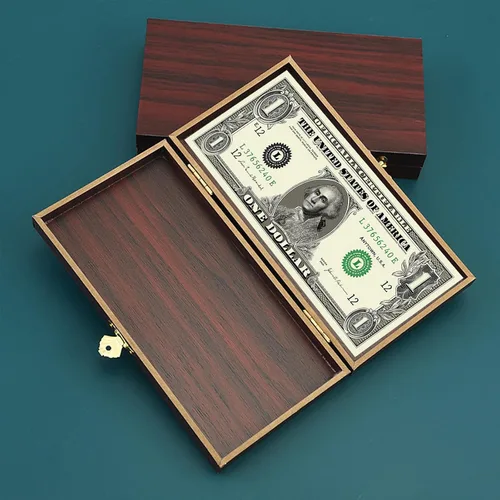 Vista 5 de 2 bandejas de madera con cerradura para monedas, caja de metal para efectivo de una sola fila, organizador de dinero para dinero en efectivo