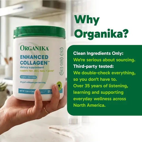 Vista 9 de Organika Polvo de péptidos de colágeno hidrolizados mejorados: polvo de colágeno sin sabor de fácil absorción para piel, cabello, uñas