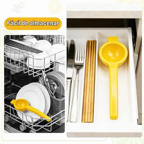 Vista 5 de YC Kitchen Exprimidor de limón, exprimidor de limón, herramienta manual de metal Herramientas de cocina para exprimidor de cítricos, aptos