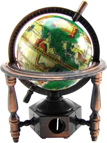 Vista 3 de 1:12 Miniature World Globe Dollhouse/Diorama Accesorio Die Cast Sacapuntas