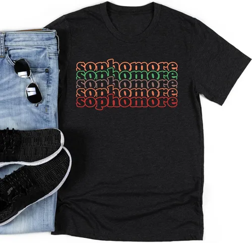 Vista 5 de Sophomore Shirts for Back to School Wear, Orientations, Pep Rally & School Events - Several Styles and Sizes