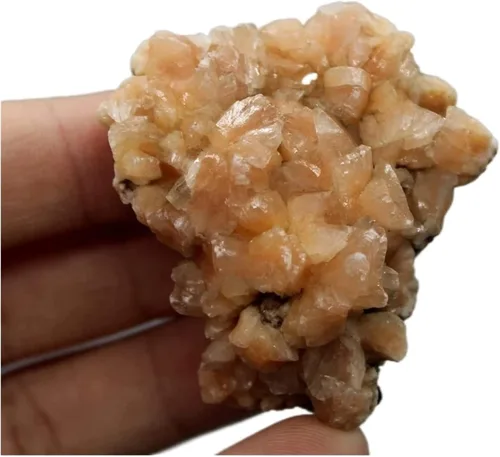 Vista 5 de Minerales Piedras de cristal de apofilita naranja natural Ensayo o cristal Piedras de cristal y cristales Decoración de piedras de cristal de cuarzo