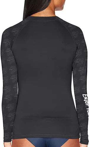 Vista 2 de CHOO Camiseta deportiva de manga larga con diseño de gato de leopardo para mujer