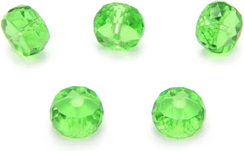 Vista 6 de 25 cuentas de cristal Heishi Rondelle redondas facetadas de Adabele austriaco de 0.315 pulgadas (0.315 in), color morado amatista compatibles