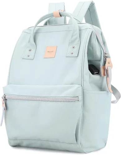 Vista 3 de Himawari - Mochila para portátil de viaje con puerto de carga USB, bolsa grande para doctor, mochila universitaria para mujeres y hombres, Estándar