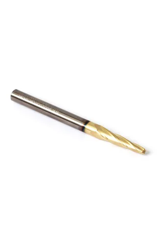 Vista 4 de YONICO Brocas de fresadora de punta de bola cónico Grabador CNC Espiral de carburo sólido 1/4 pulgadas 1/4 pulgadas vástago 37415-SC