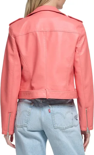 Vista 4 de Levi's Women's Belted Faux Leather Moto Jacket (Regular & Plus Size)