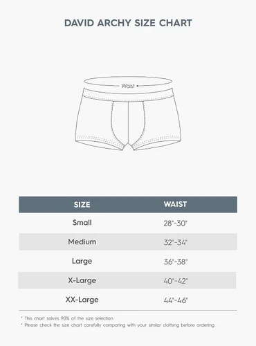 Vista 6 de DAVID ARCHY Ropa interior de bambú para hombre, súper suave, cómoda, ligera, paquete de calzoncillos