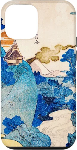 Vista 12 de iPhone 15 Japón Retro Art Utagawa Kuniyoshi Vista nocturna del Monte Fuji Case